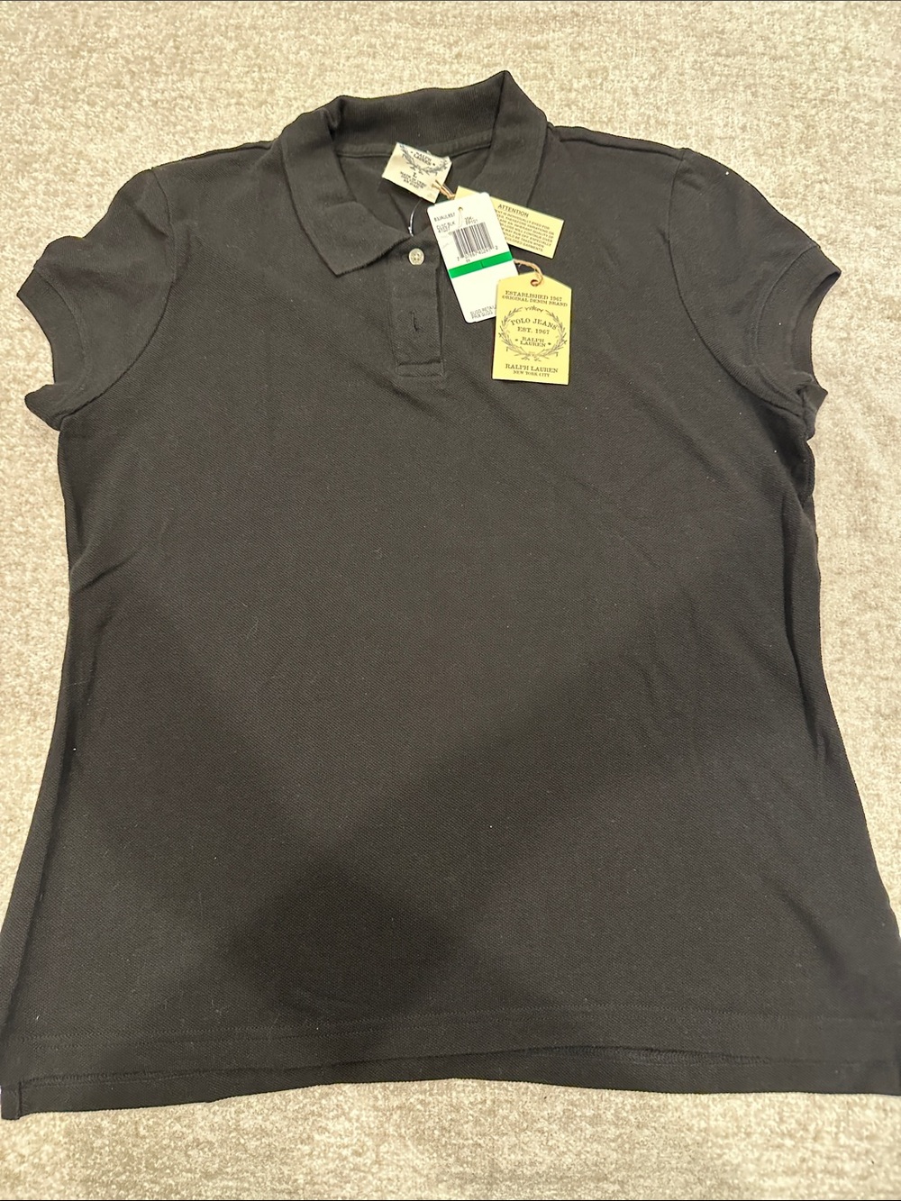 Polo by Ralph Lauren Black Short-Sleeve Polo Shirt